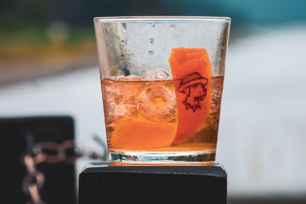 A drink at Bar Hounds VIP Lounge